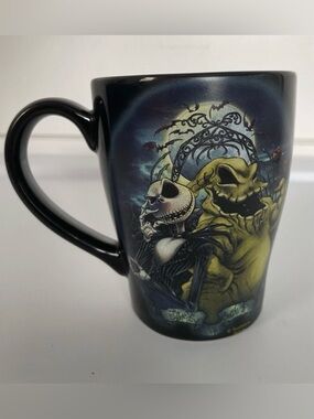 THE NIGHTMARE BEFORE CHRISTMAS JACK SKELLINGTON VS OOGIE BOOGIE CERAMIC CUP MUG